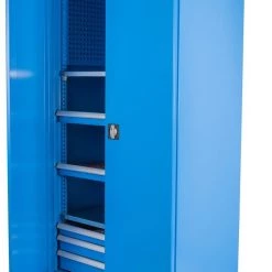 Huvema K2160 Armoire D'atelier Avec 48 Porte-outils CNC Et 3 Tiroirs