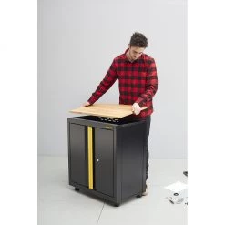 Stanley Armoire D'atelier STST97595-1 Armoire Basse 2 Portes Acier